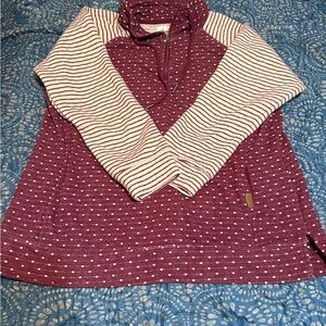 Striped and Polka Dot Pullover